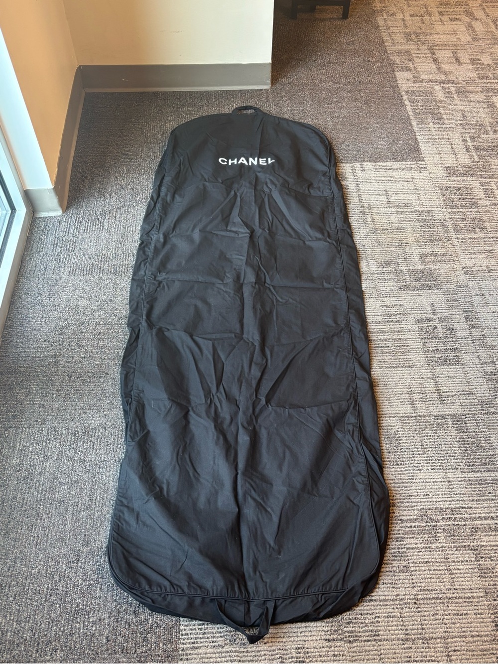 CHANEL Black Logo Garment Cover
